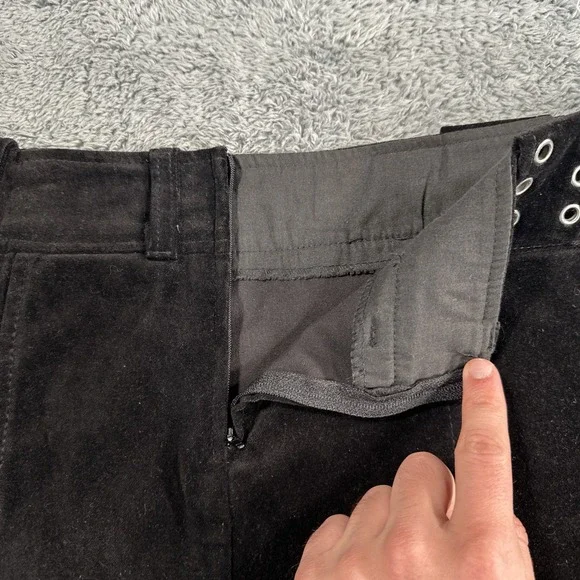 Vintage Y2K Lip Service Black Mini Skirt Gothic Fetish Medium Witchy USA Grunge - Picture 13 of 13